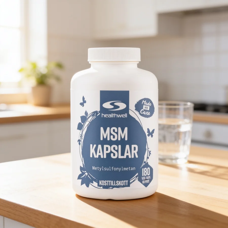 Healthwell MSM Kapsler i et hverdagsmiljø