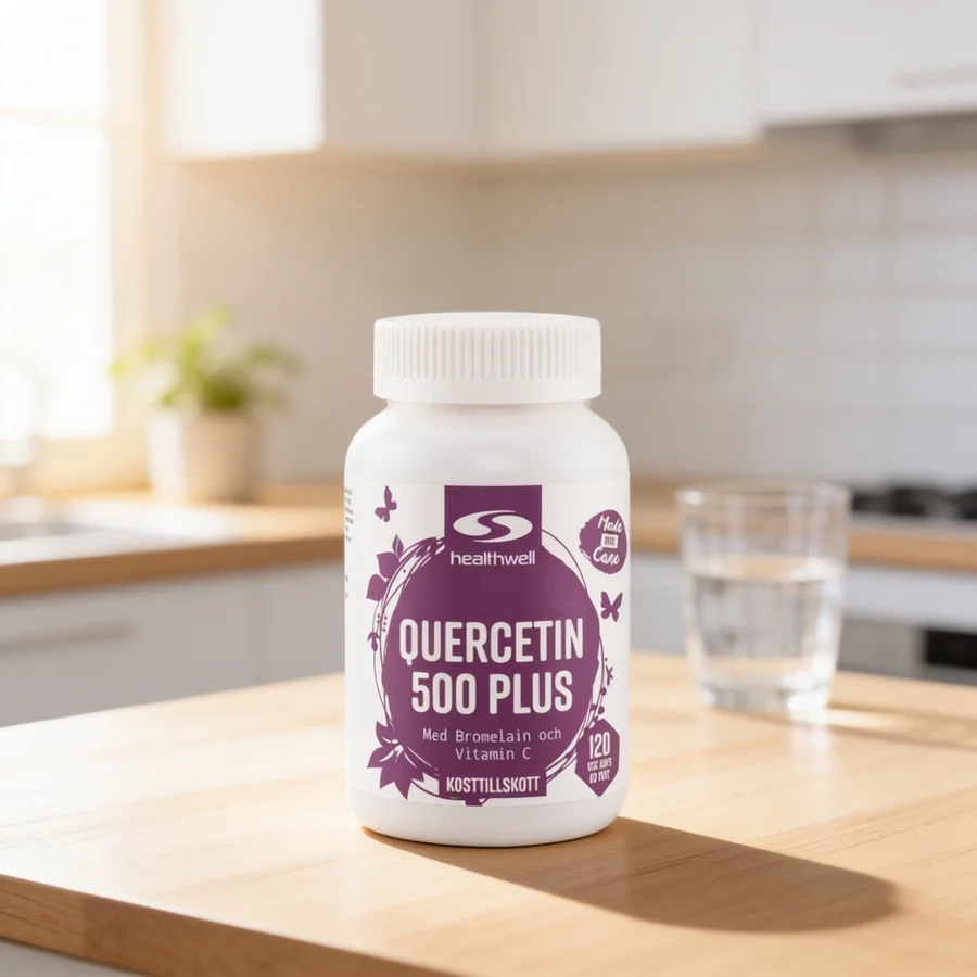 Healthwell Quercetin 500 Plus i et hverdagsmiljø
