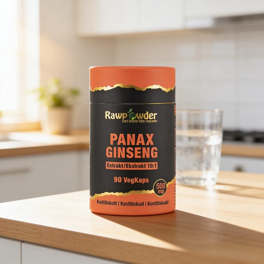 RawPowder Panax Ginseng Ekstrakt 10:1 i et hverdagsmiljø