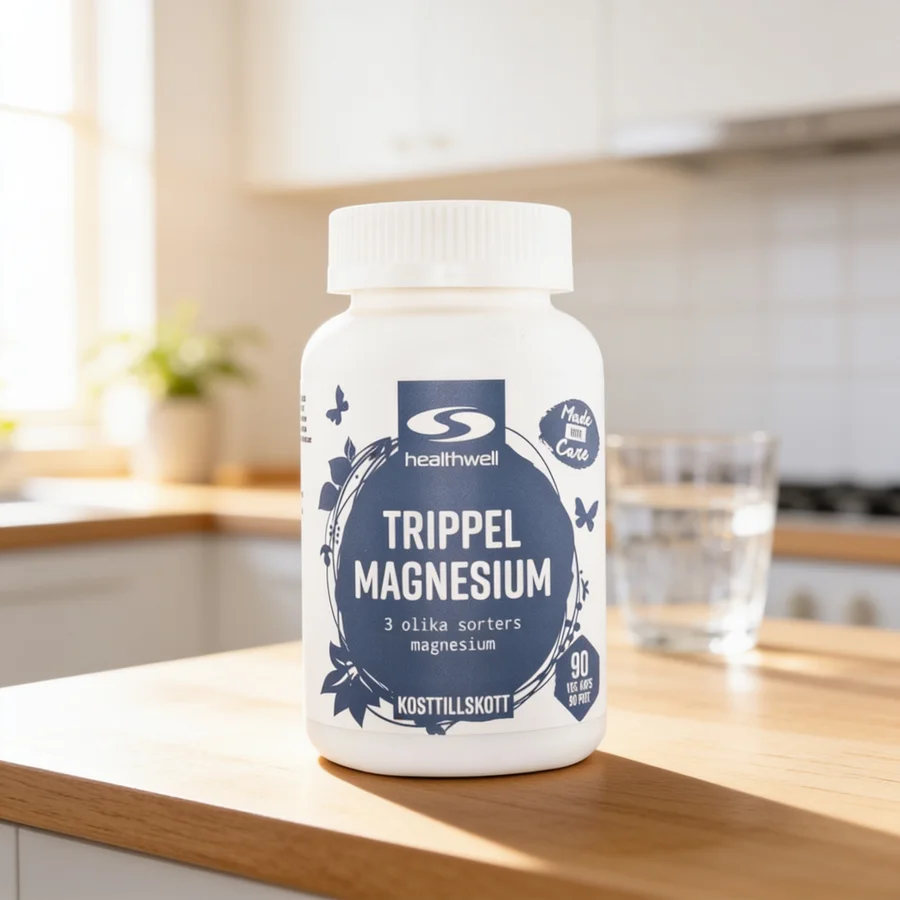 Healthwell Trippel Magnesium i et hverdagsmiljø