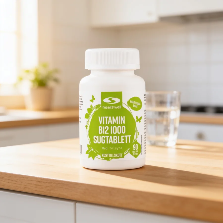 Vitamin B12 1000 Sugetabletter i et hverdagsmiljø