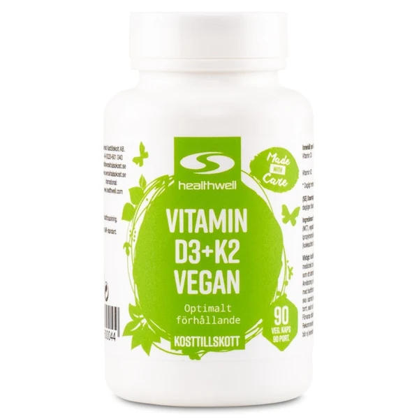 Healthwell Vitamin D3+K2 Vegan