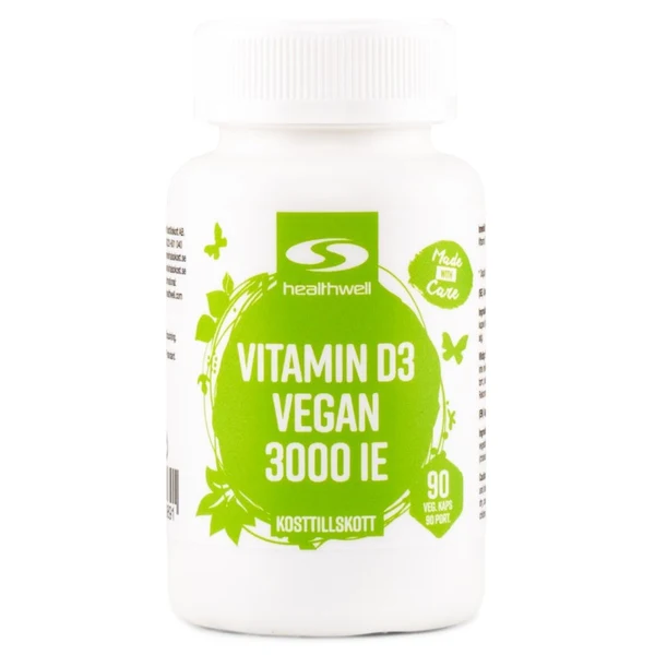 Healthwell Vitamin D3 Vegan 3000 IE