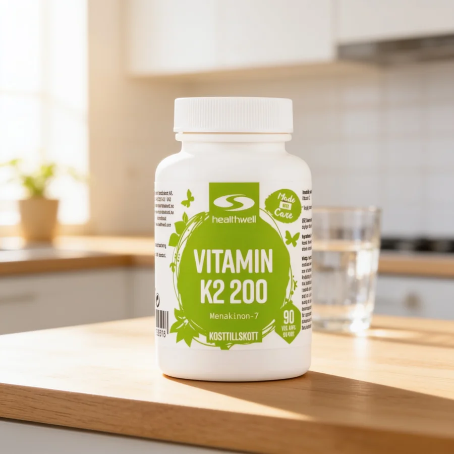 Healthwell Vitamin K2 200 i et hverdagsmiljø