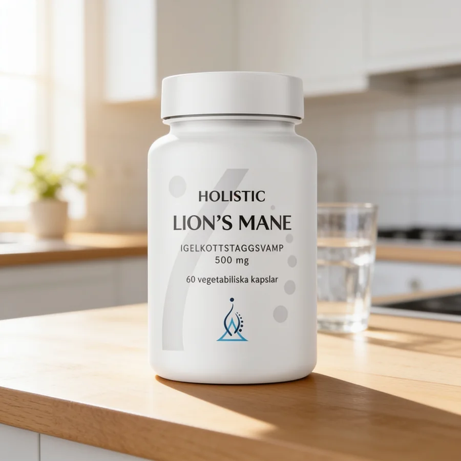 Holistic Lion's Mane i et hverdagsmiljø