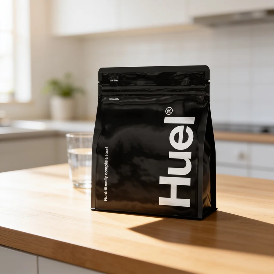 Huel Black Edition i et hverdagsmiljø