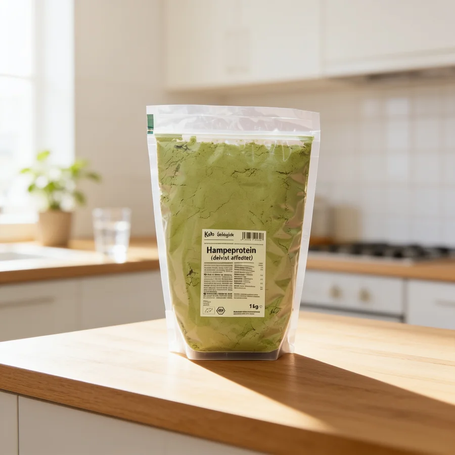 KoRo Økologisk Hampeprotein (delvist affedtet) i et hverdagsmiljø