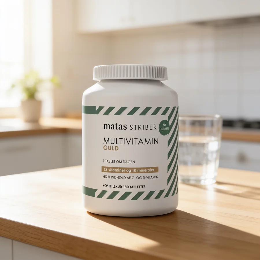 Matas Striber Multivitamin Guld i et hverdagsmiljø