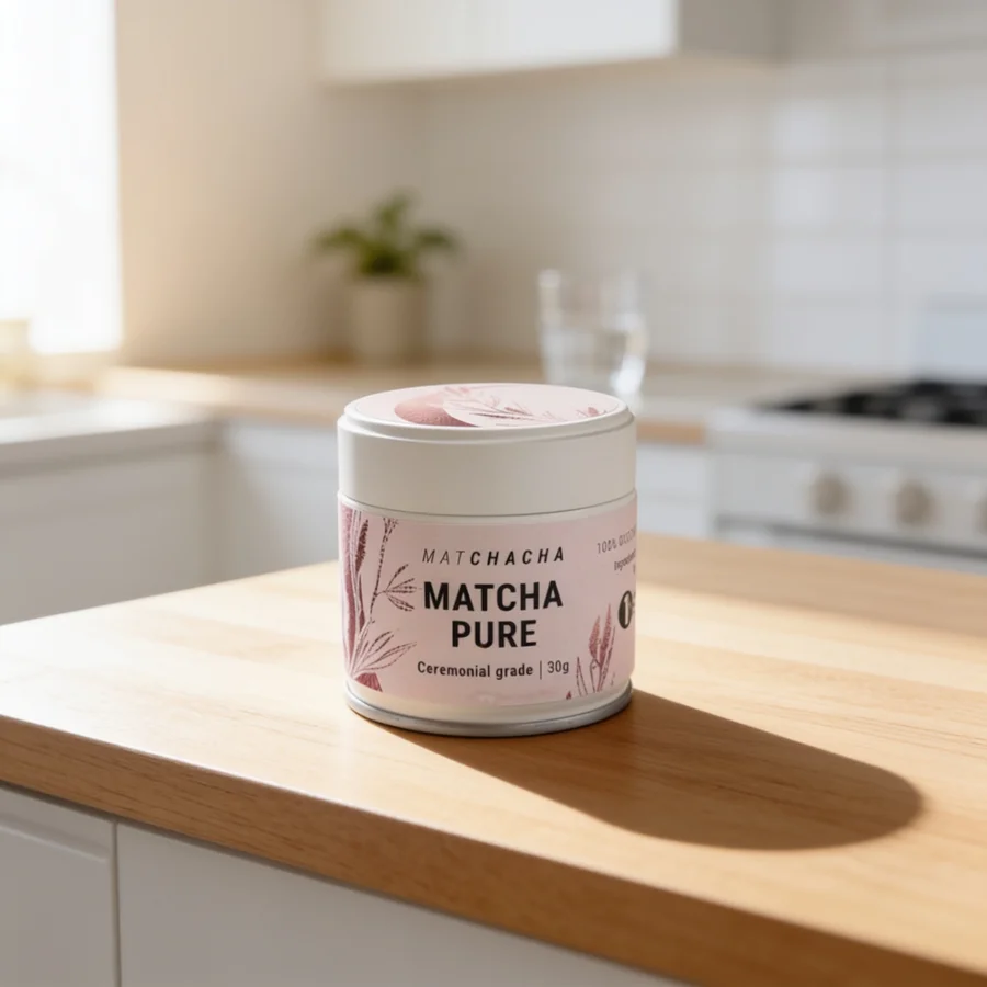 Matchacha Økologisk Ceremonial Grade i et hverdagsmiljø