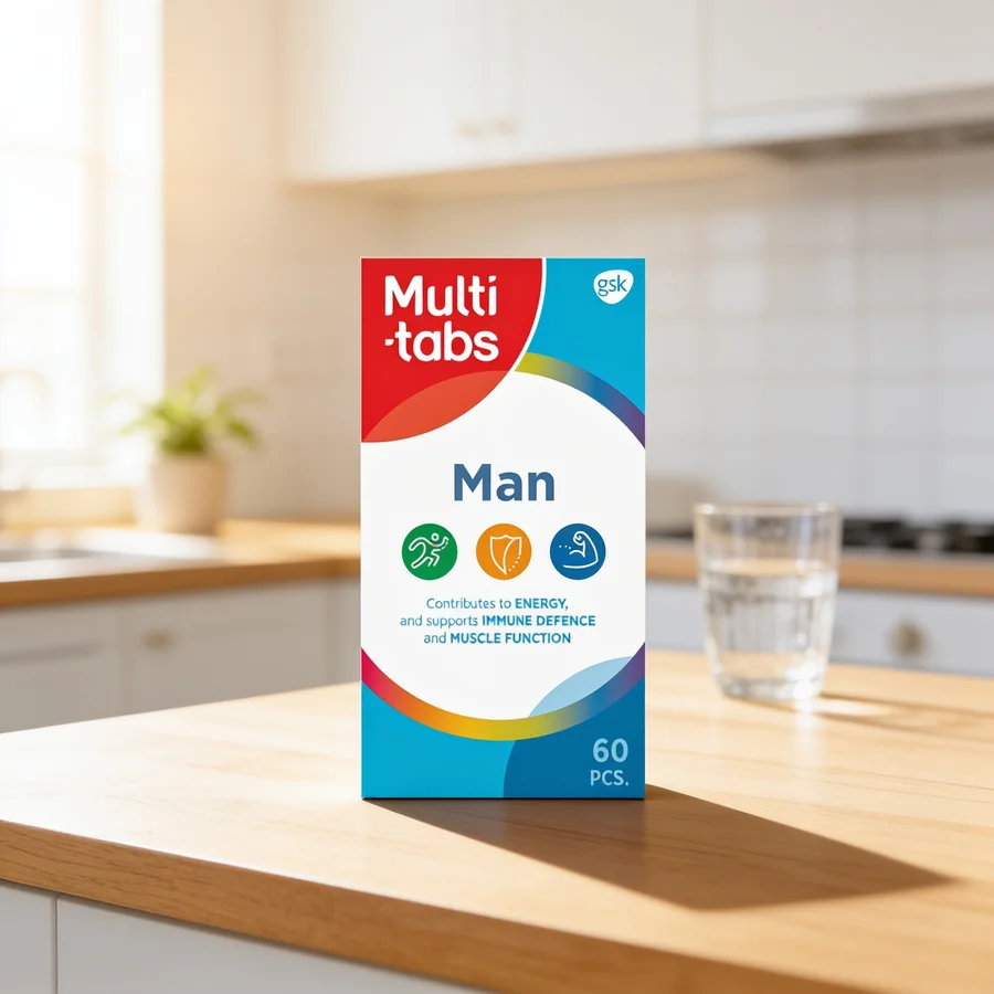 Multi-tabs Man i et hverdagsmiljø