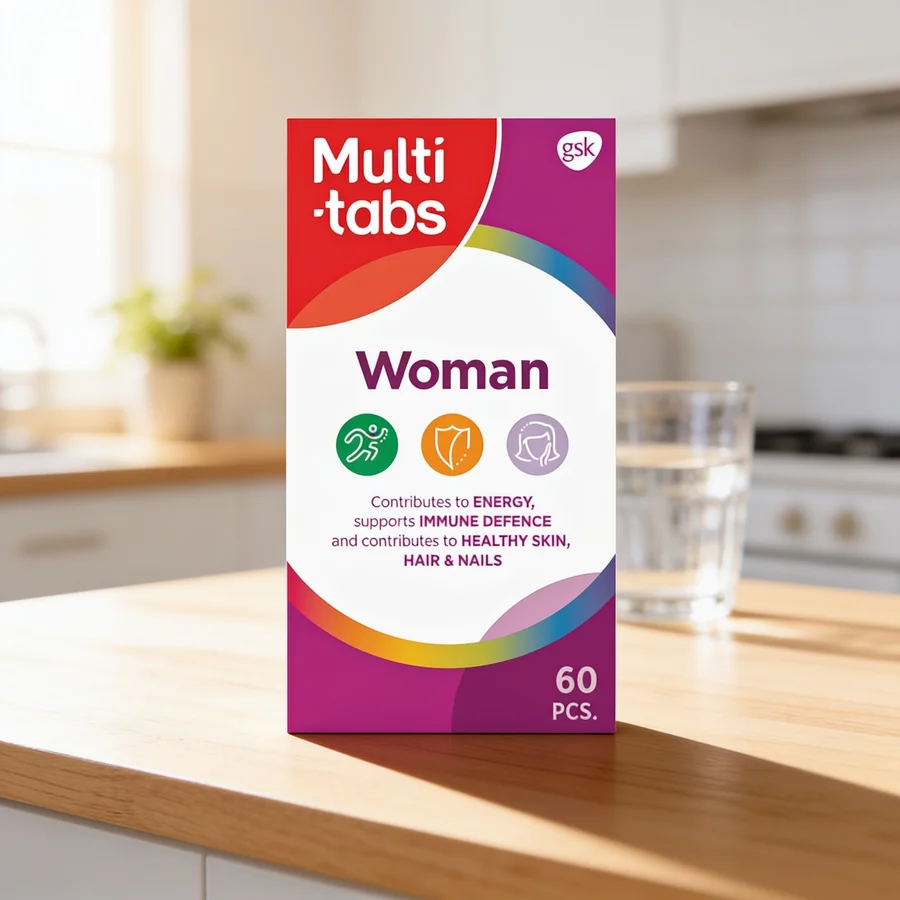 Multi-tabs Woman i et hverdagsmiljø
