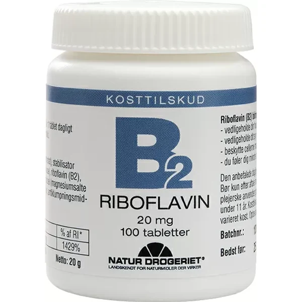 Natur-Drogeriet B2 Riboflavin 20 mg