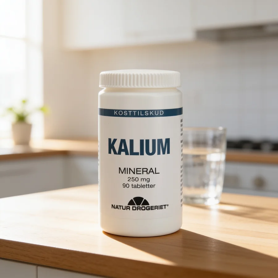 Natur-Drogeriet Kalium 250 mg i et hverdagsmiljø