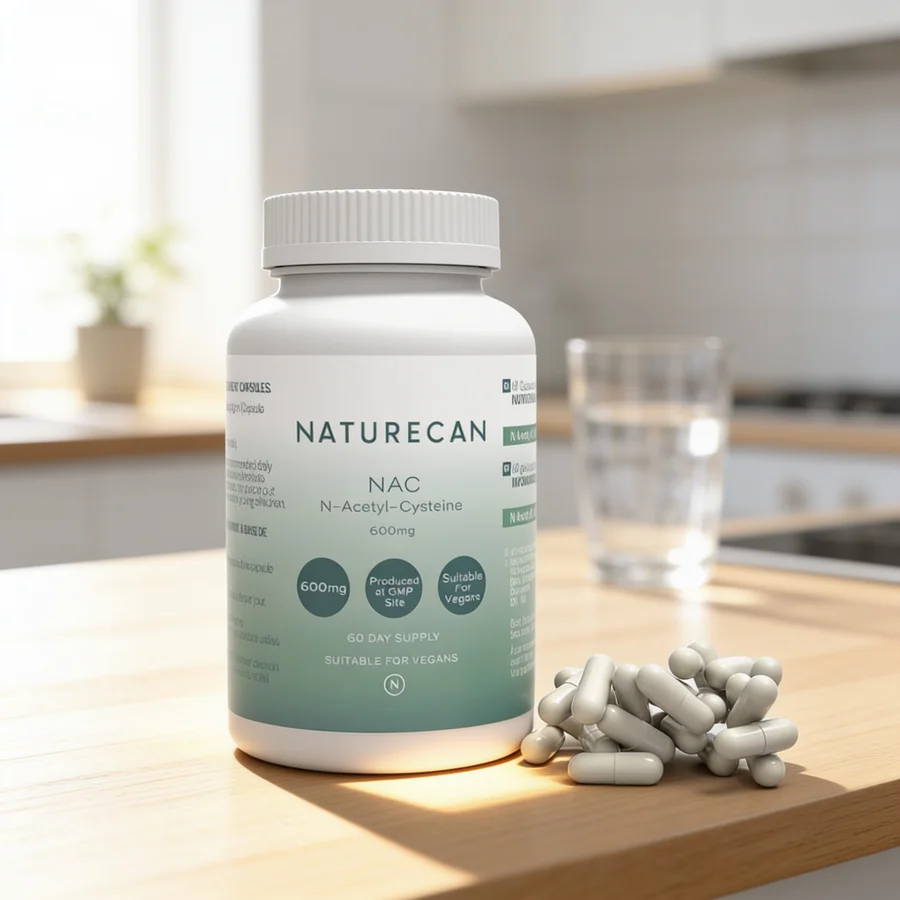 NAC kosttilskud (600 mg) i et hverdagsmiljø
