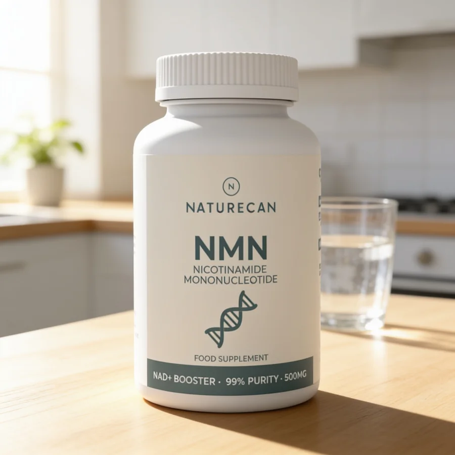 Naturecan NMN (99% ren) i et hverdagsmiljø