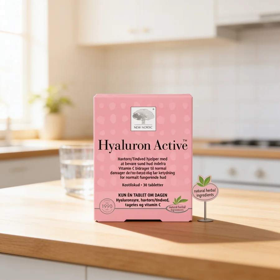 New Nordic Hyaluron Active i et hverdagsmiljø