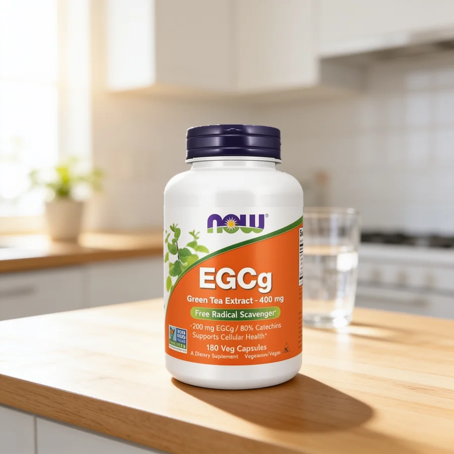 NOW Foods EGCg Grøn Te-ekstrakt 400 mg i et hverdagsmiljø