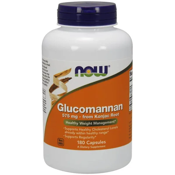 Now Foods Glucomannan fra Konjacrod 575 mg