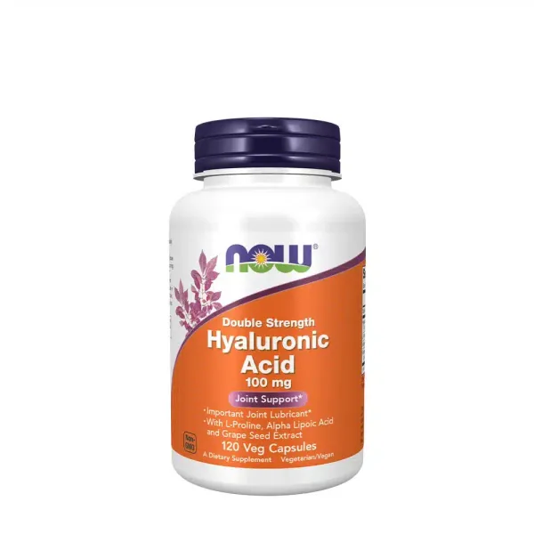 NOW Foods Hyaluronsyre 100 mg dobbeltstyrke