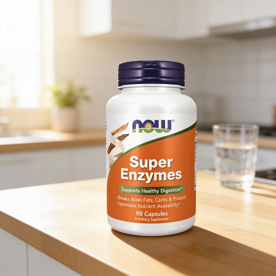 NOW Foods Super Enzymes i et hverdagsmiljø