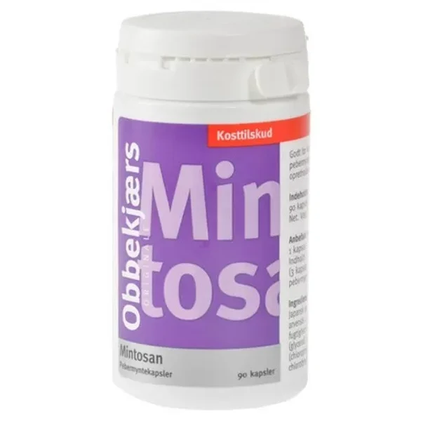Obbekjærs Mintosan, 90 kapsler