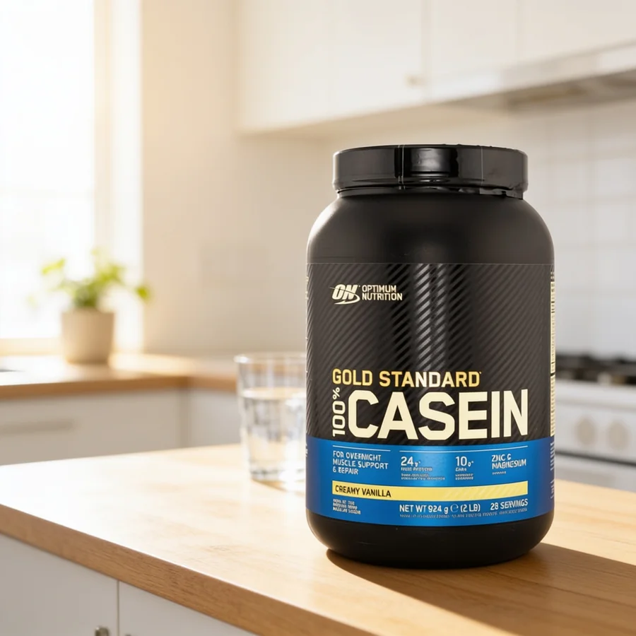 Optimum Nutrition 100% Casein i et hverdagsmiljø