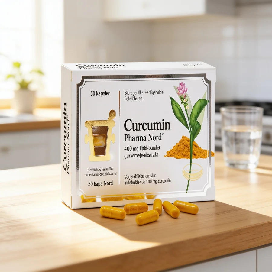 Pharma Nord Curcumin i et hverdagsmiljø