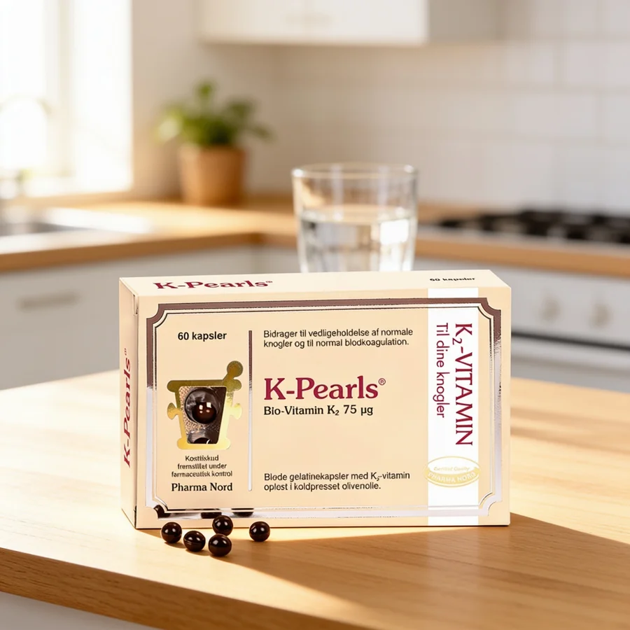 Pharma Nord K-Pearls (Bio-Vitamin K2) i et hverdagsmiljø