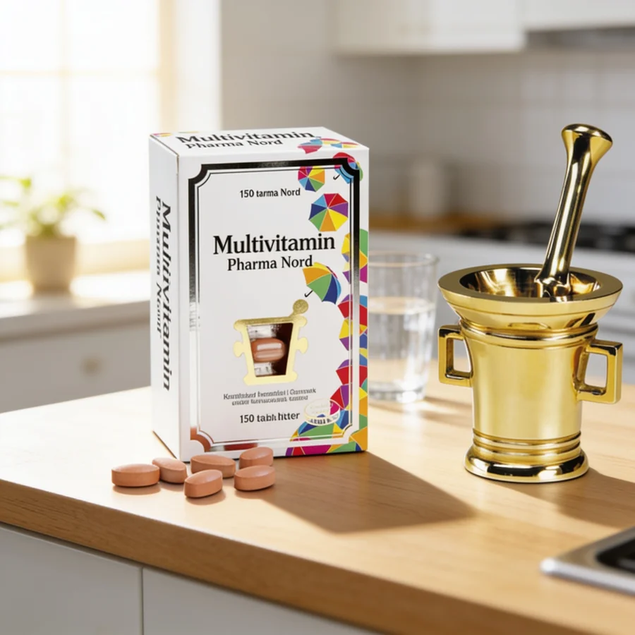 Multivitamin Pharma Nord i et hverdagsmiljø