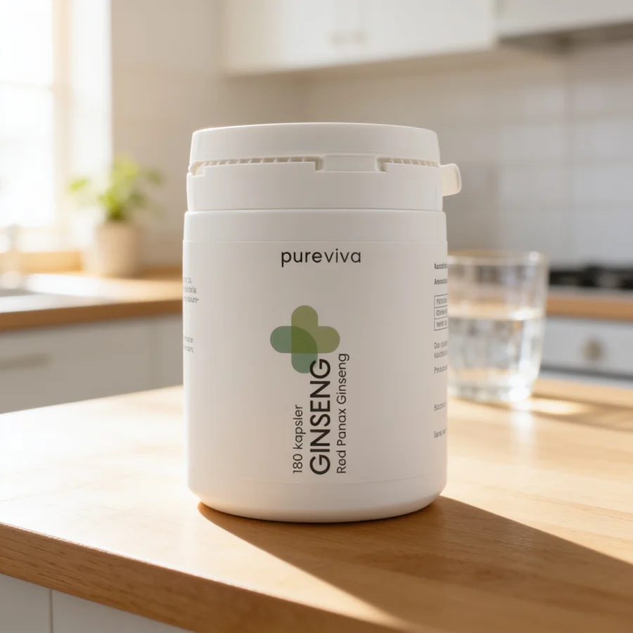 Pureviva Panax Ginseng 400 mg i et hverdagsmiljø