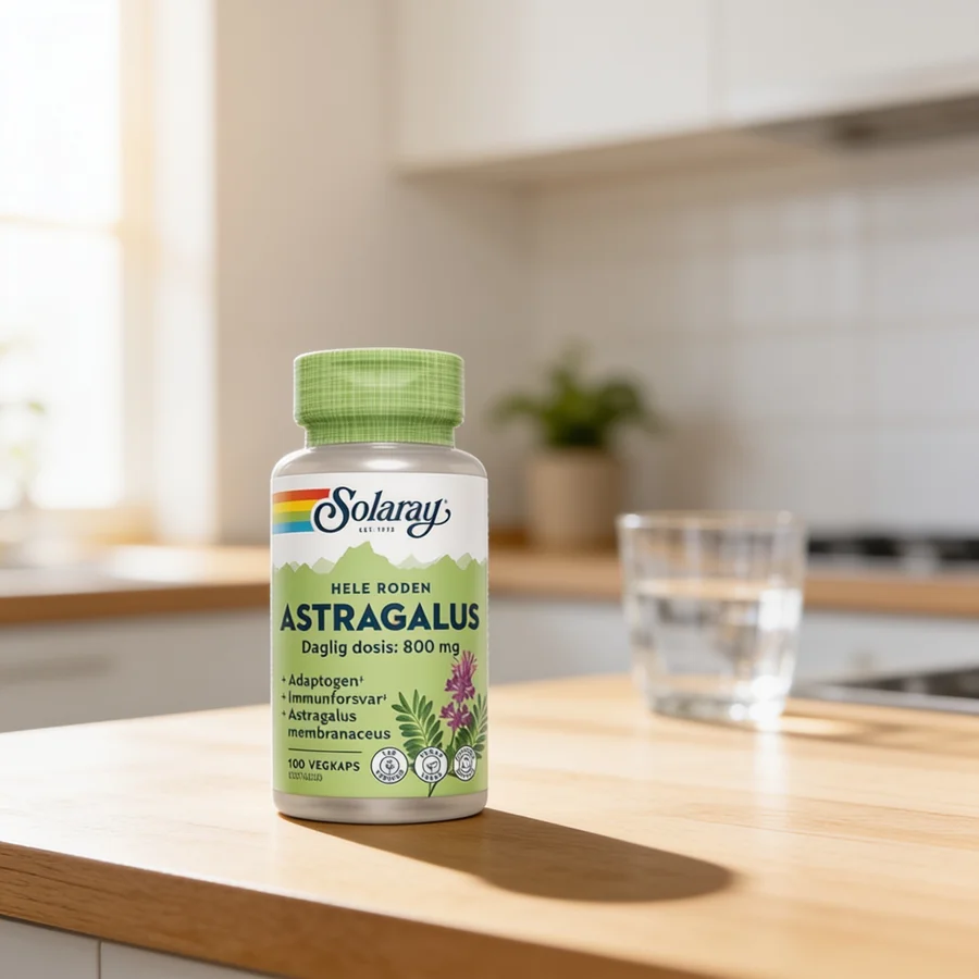 Solaray Astragalus i et hverdagsmiljø