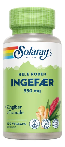 Solaray Ingefær 550 mg