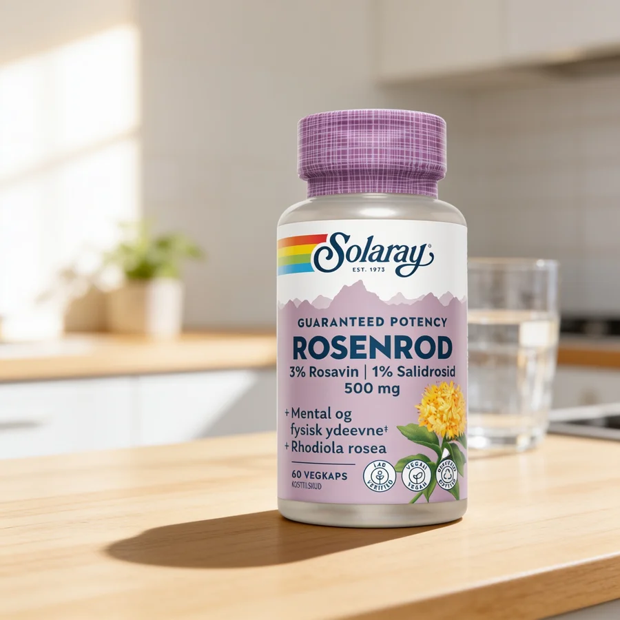 Solaray Rosenrod 500 mg i et hverdagsmiljø