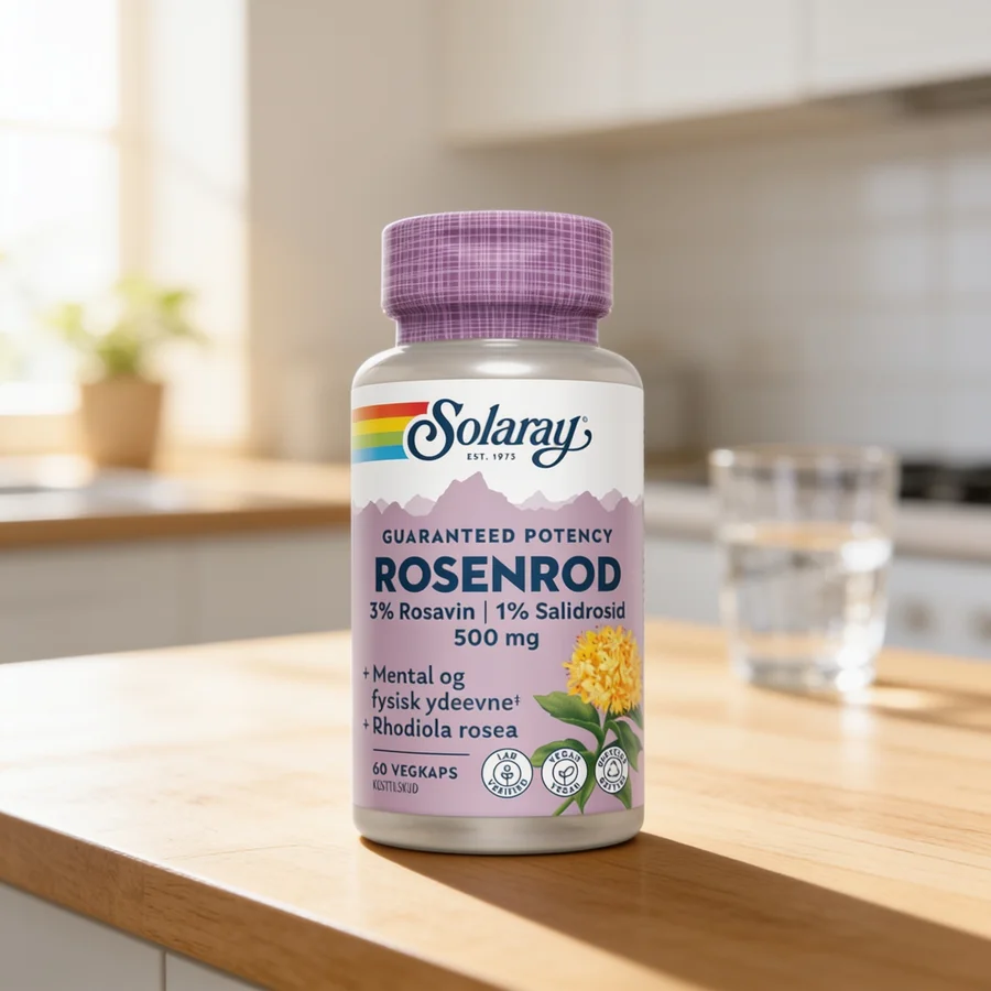 Solaray Rosenrod i et hverdagsmiljø