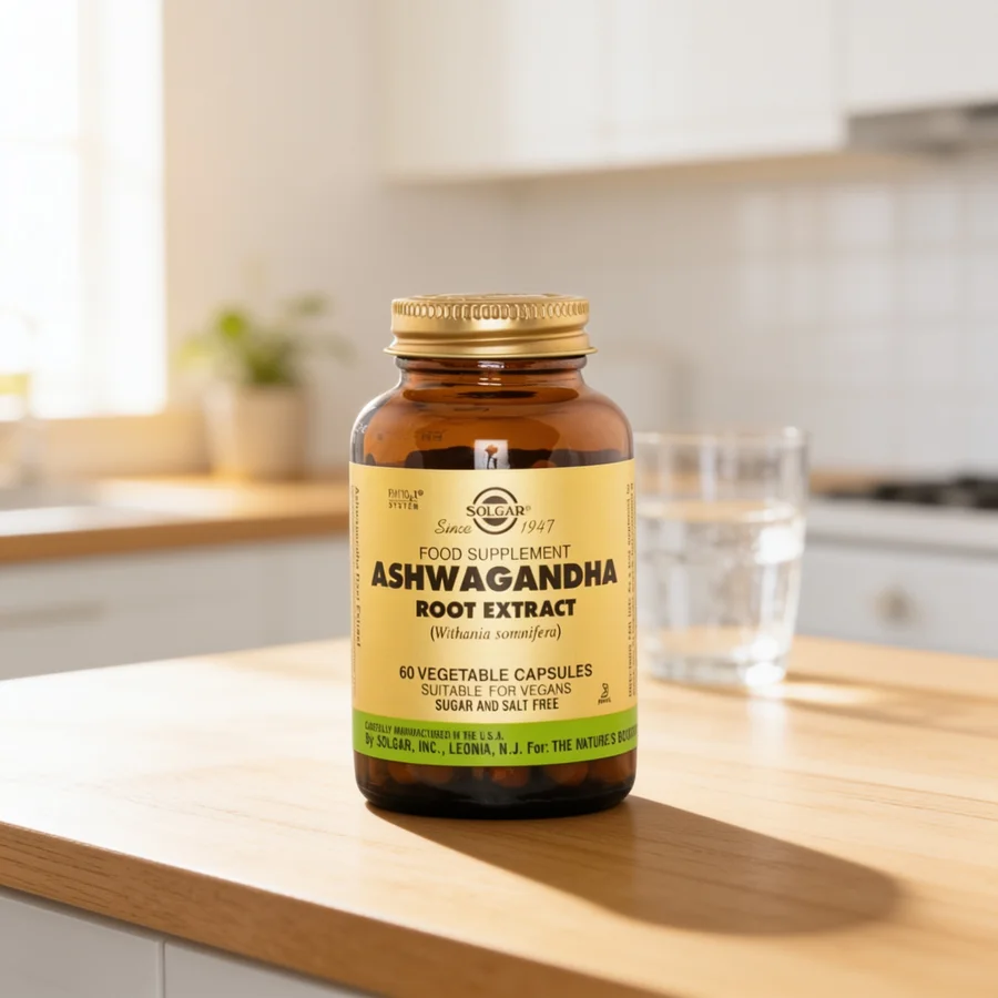Solgar Ashwagandha Root Extract i et hverdagsmiljø