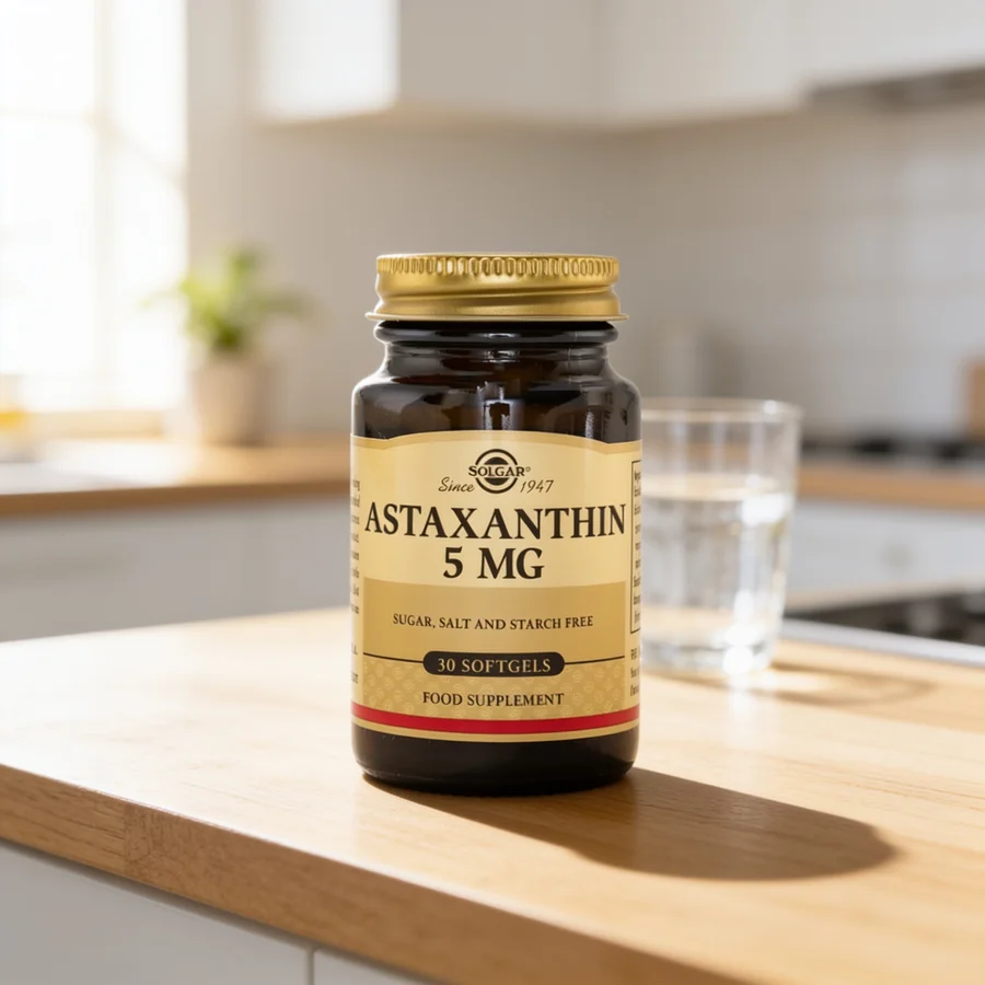 Solgar Astaxanthin Complex 5 mg i et hverdagsmiljø