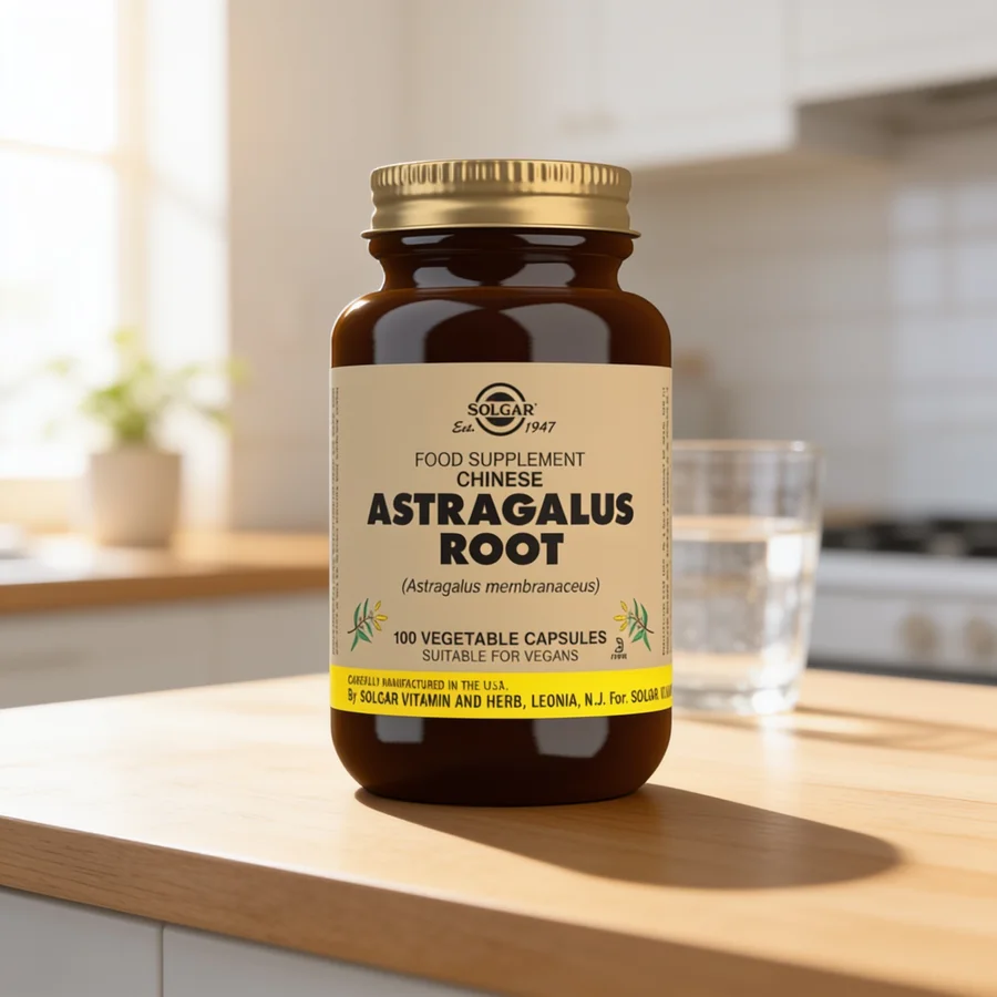 Solgar Astragalus 520 mg i et hverdagsmiljø