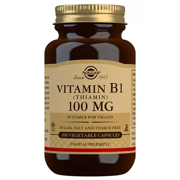 Solgar B1-vitamin 100 mg (Thiamin)