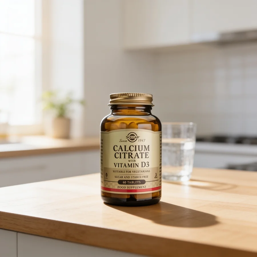 Solgar Calcium Citrate + D3 i et hverdagsmiljø