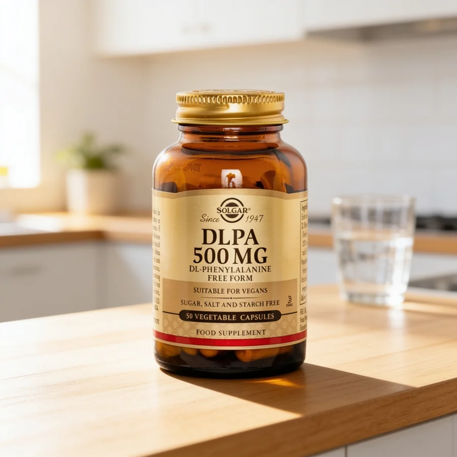 Solgar DLPA (DL-Phenylalanine 500 mg) i et hverdagsmiljø