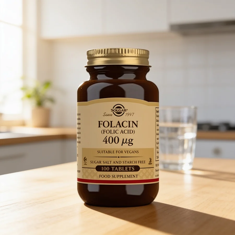 Solgar Folsyre 400 µg (Folacin) i et hverdagsmiljø