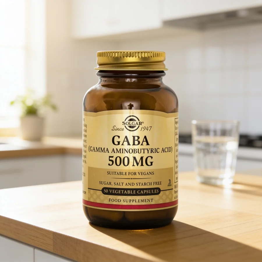 Solgar GABA 500 mg i et hverdagsmiljø