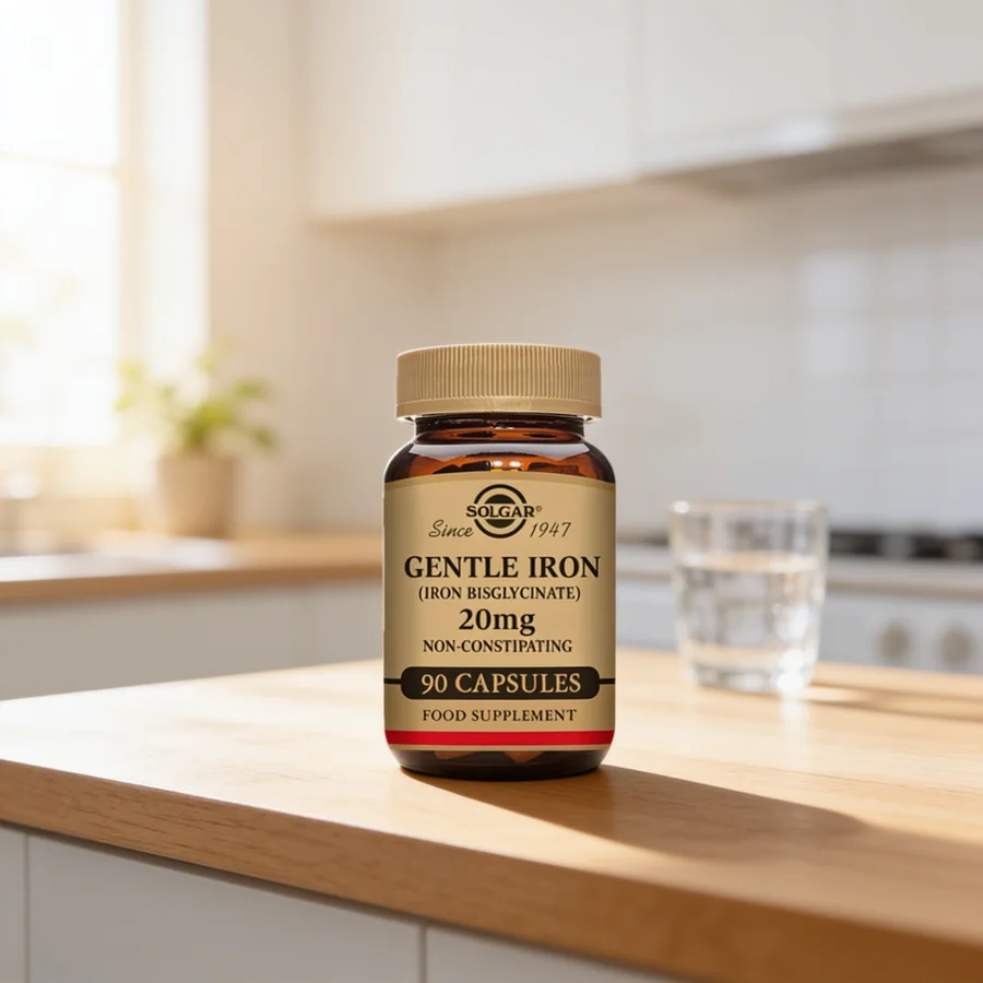 Solgar Gentle Iron (Jern Skånsom 20 mg) i et hverdagsmiljø