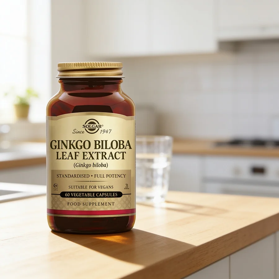 Solgar Ginkgo Biloba-ekstrakt i et hverdagsmiljø