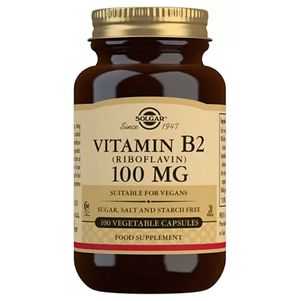 Solgar Vitamin B2 (Riboflavin) 100 mg