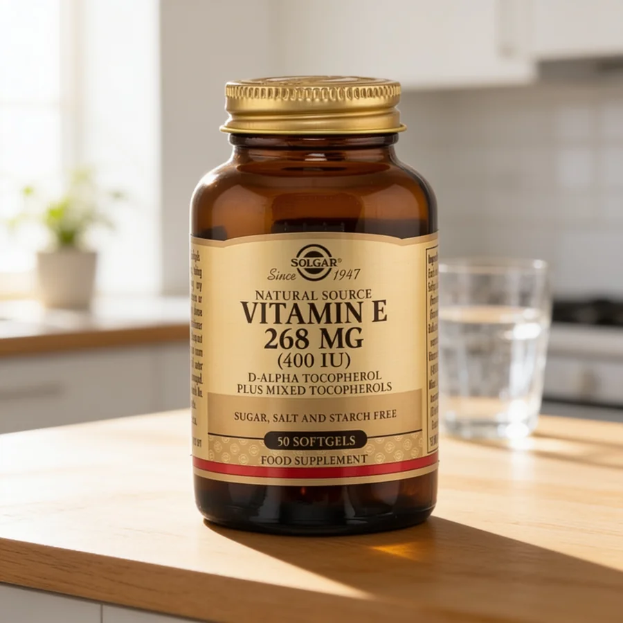 Solgar Vitamin E 268 mg (400 IE) i et hverdagsmiljø
