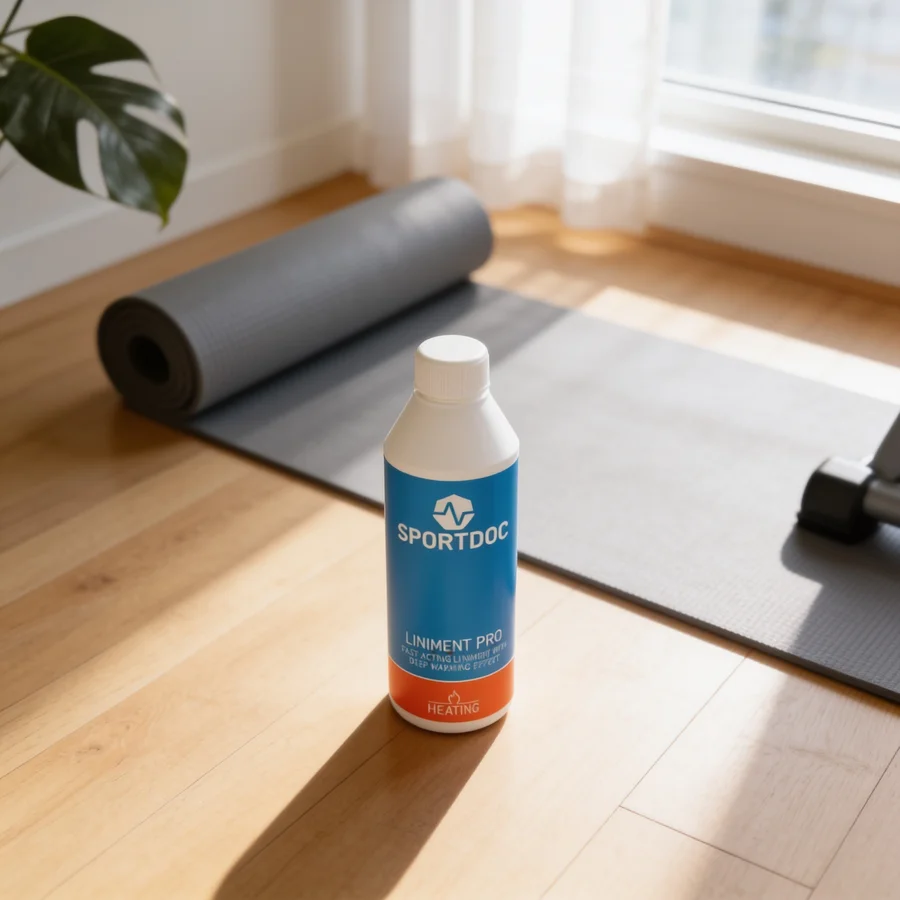 SportDoc Liniment Pro varmecreme m/kamfer i et hverdagsmiljø