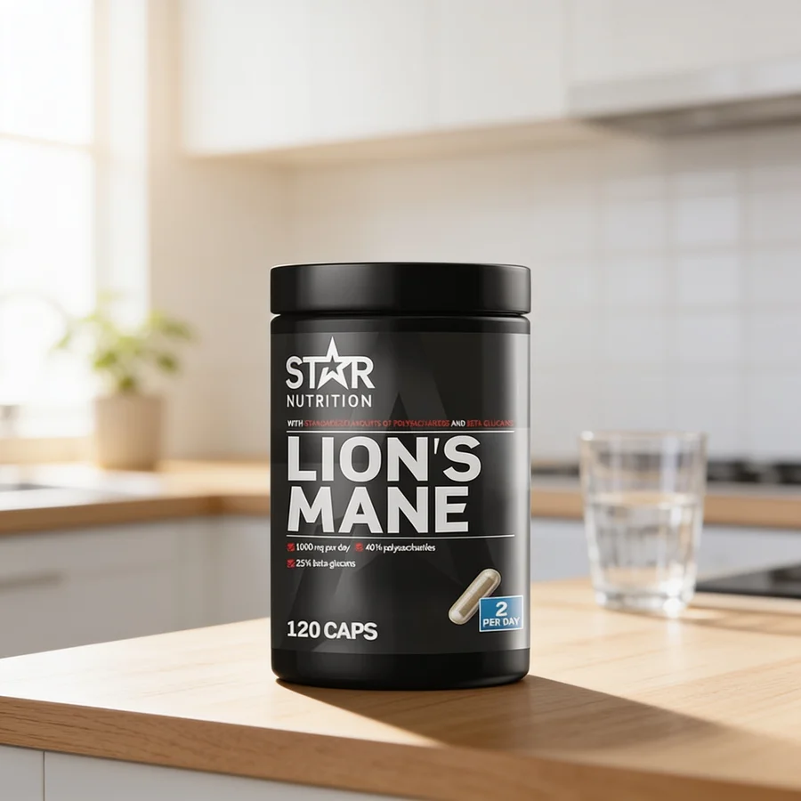 Star Nutrition Lion's Mane i et hverdagsmiljø