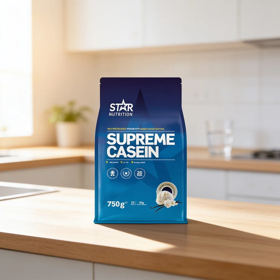 Star Nutrition Supreme Kasein i et hverdagsmiljø