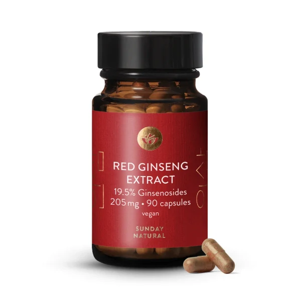 Sunday Natural Rød Ginseng Ekstrakt 19,5 % ginsenosider